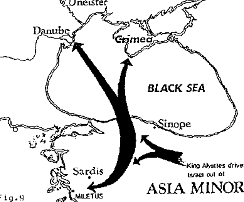 Israel Driven Out of Asia Minor